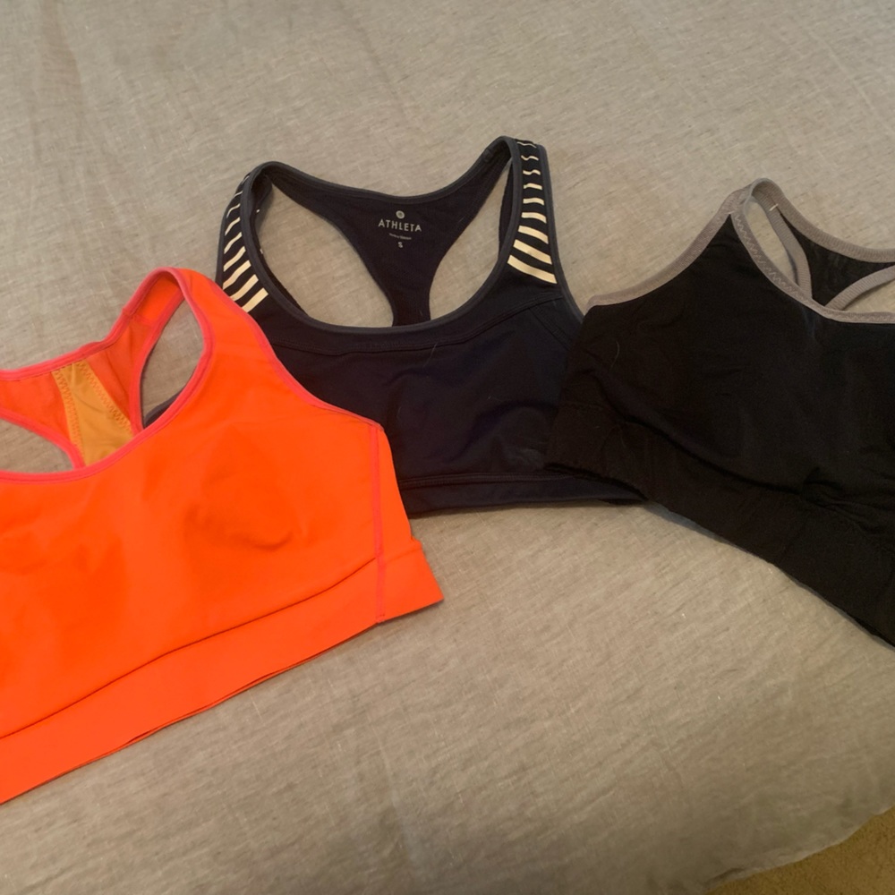 Athleta sports bras size small bundle